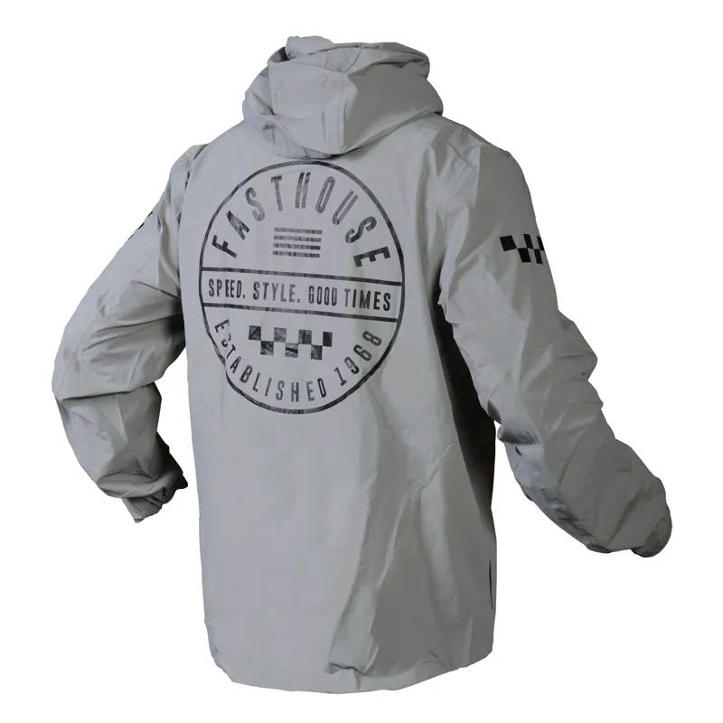 Fasthouse Statement Packable Windbreaker - Grey-1